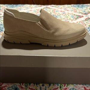 Franco Sarto Beige Slip-On Loafers